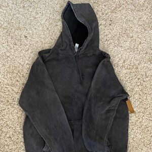 Vintage Black/Charcoal Hoodie Sweatshirt